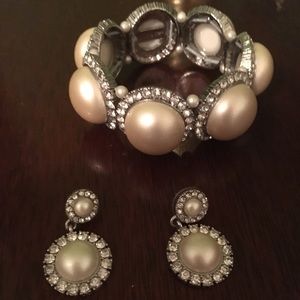 Ann Taylor Bridal Bracelet and Earrings